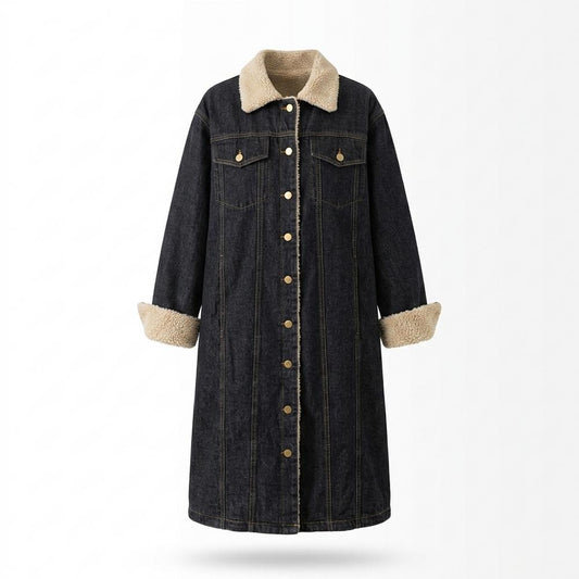 Allsaints Leather - Lomin | Sherpa-Lined Longline Coat Women