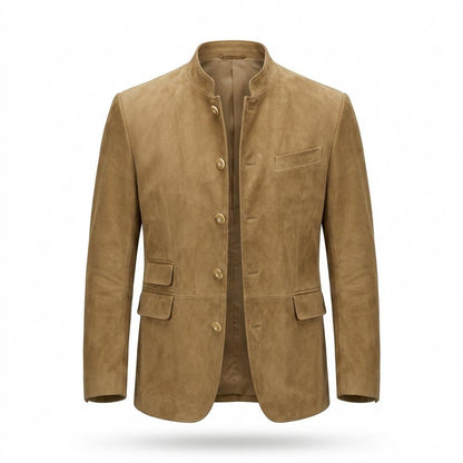 Allsaints Leather - Rimir | Sueded Stand-Collar Jacket Men