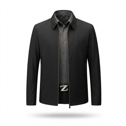 Allsaints Leather - Kalar | Zip-Up Collared Jacket Men