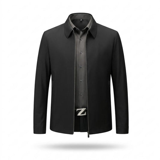 Allsaints Leather - Kalar | Zip-Up Collared Jacket Men