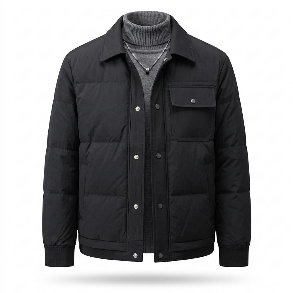 Allsaints Leather - Maken | Quilted Button-Front Jacket Men