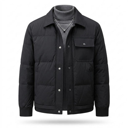 Allsaints Leather - Maken | Quilted Button-Front Jacket Men