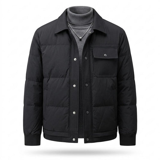 Allsaints Leather - Maken | Quilted Button-Front Jacket Men