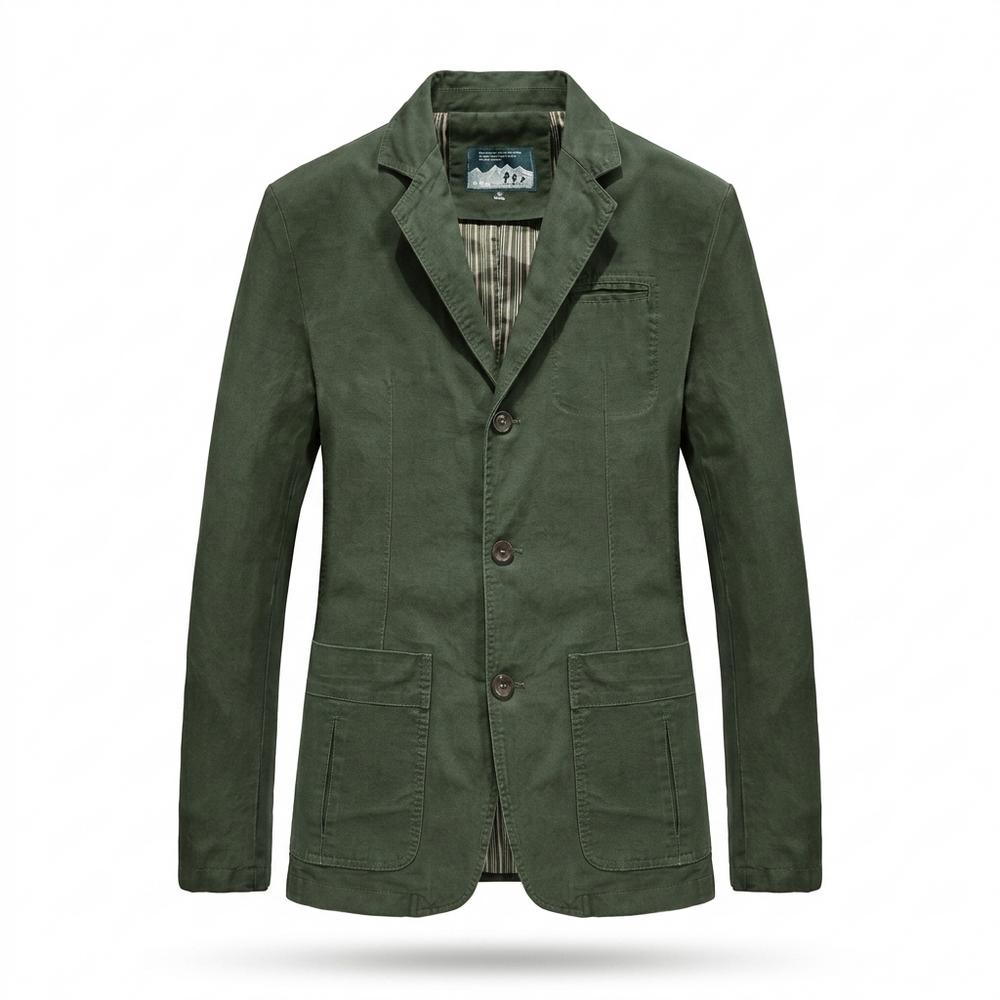 Allsaints Leather - Kasen | Single-Breasted Cotton Blazer Men