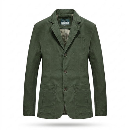 Allsaints Leather - Kasen | Single-Breasted Cotton Blazer Men
