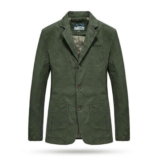 Allsaints Leather - Kasen | Single-Breasted Cotton Blazer Men