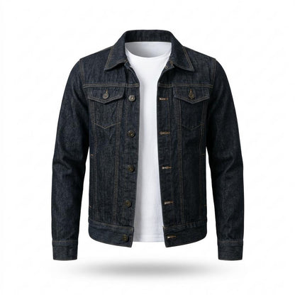 Allsaints Leather - Level | Button-Front Slim-Fit Denim Jacket Unisex