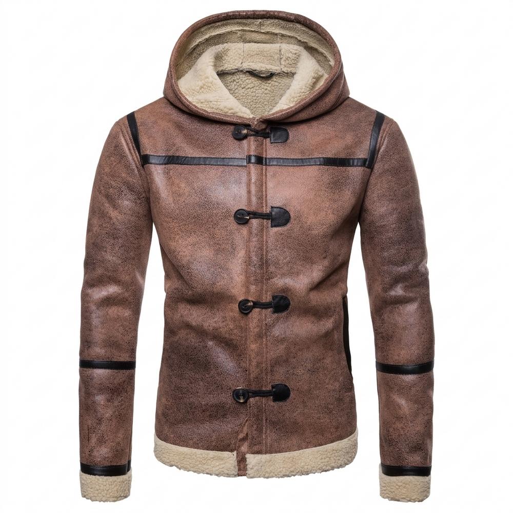 Allsaints Leather - Dadan | Shearling-Lined Toggle-Closure Jacket Men