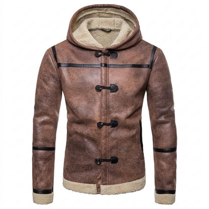Allsaints Leather - Dadan | Shearling-Lined Toggle-Closure Jacket Men