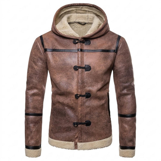 Allsaints Leather - Dadan | Shearling-Lined Toggle-Closure Jacket Men