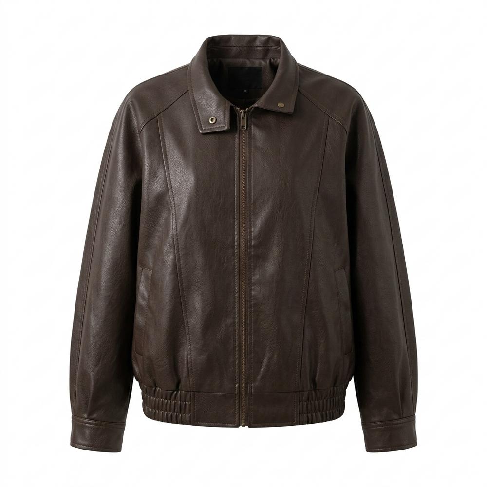 Allsaints Leather - Losol | Zip-Up Oversized Leather Jacket Women