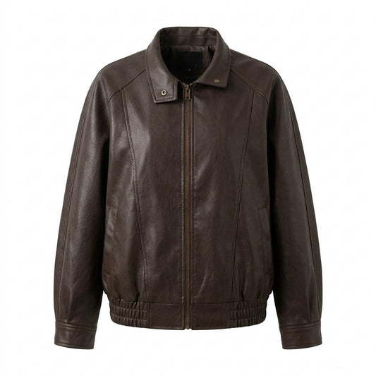 Allsaints Leather - Losol | Zip-Up Oversized Leather Jacket Women