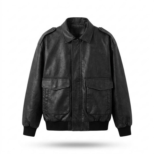 Allsaints Leather - Vaner | Zip-Up Collared Leather Jacket Men