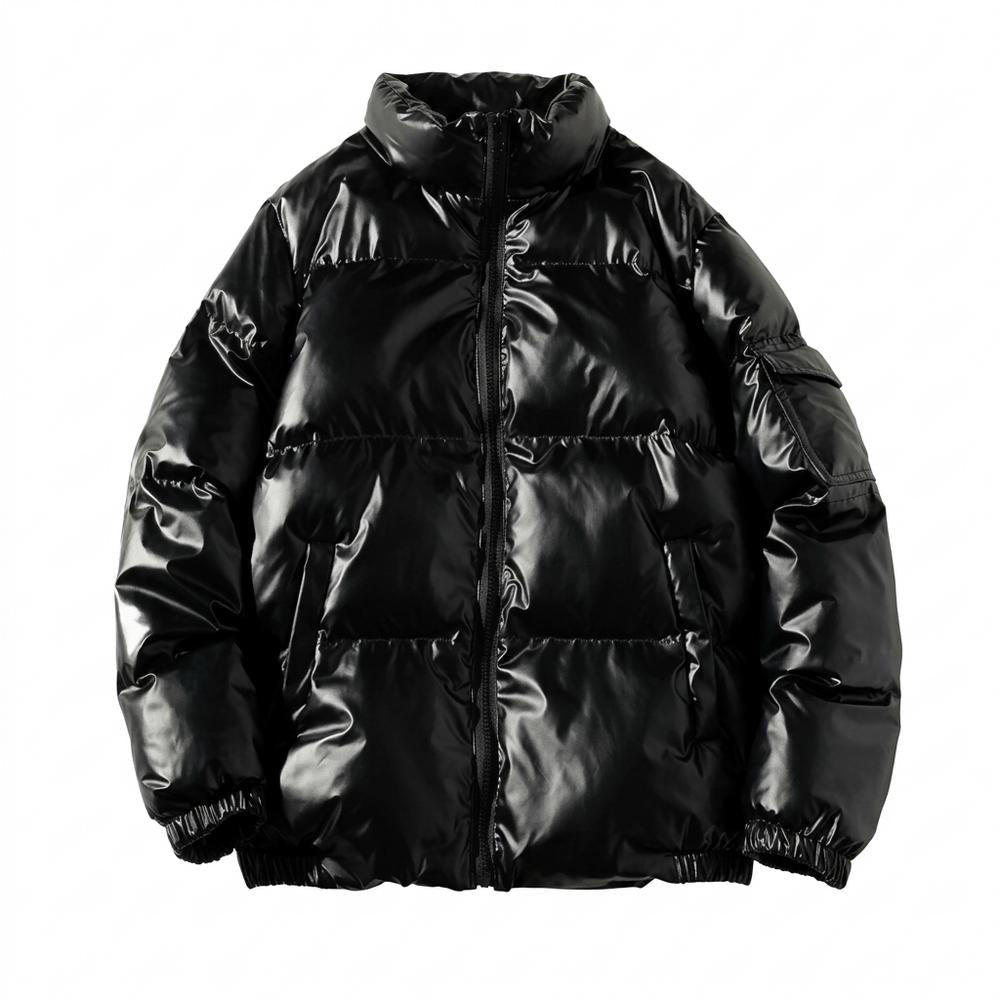 Allsaints Leather - Zevel | Glossy Padded Jacket Unisex