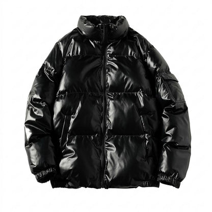Allsaints Leather - Zevel | Glossy Padded Jacket Unisex