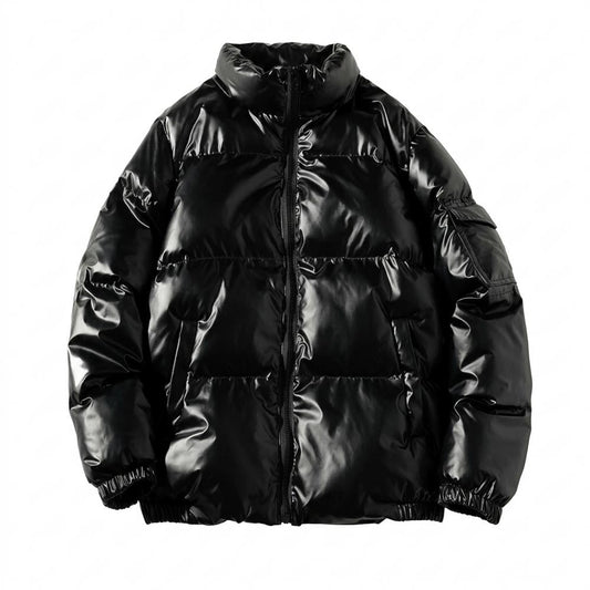 Allsaints Leather - Zevel | Glossy Padded Jacket Unisex
