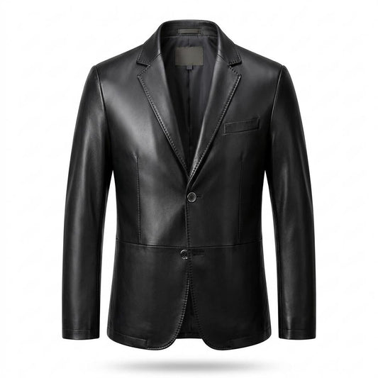 Allsaints Leather - Tirel | Leather Two-Button Blazer Men