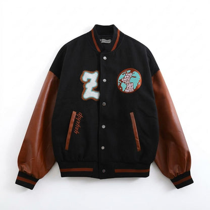 Allsaints Leather - Tamin | Embroidered Buttoned Jacket Unisex