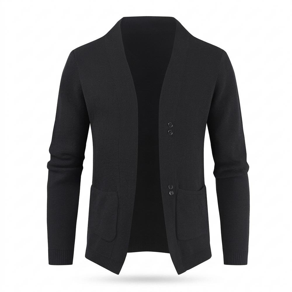 Allsaints Leather - Lazan | Structured Buttoned Knit Cardigan Men
