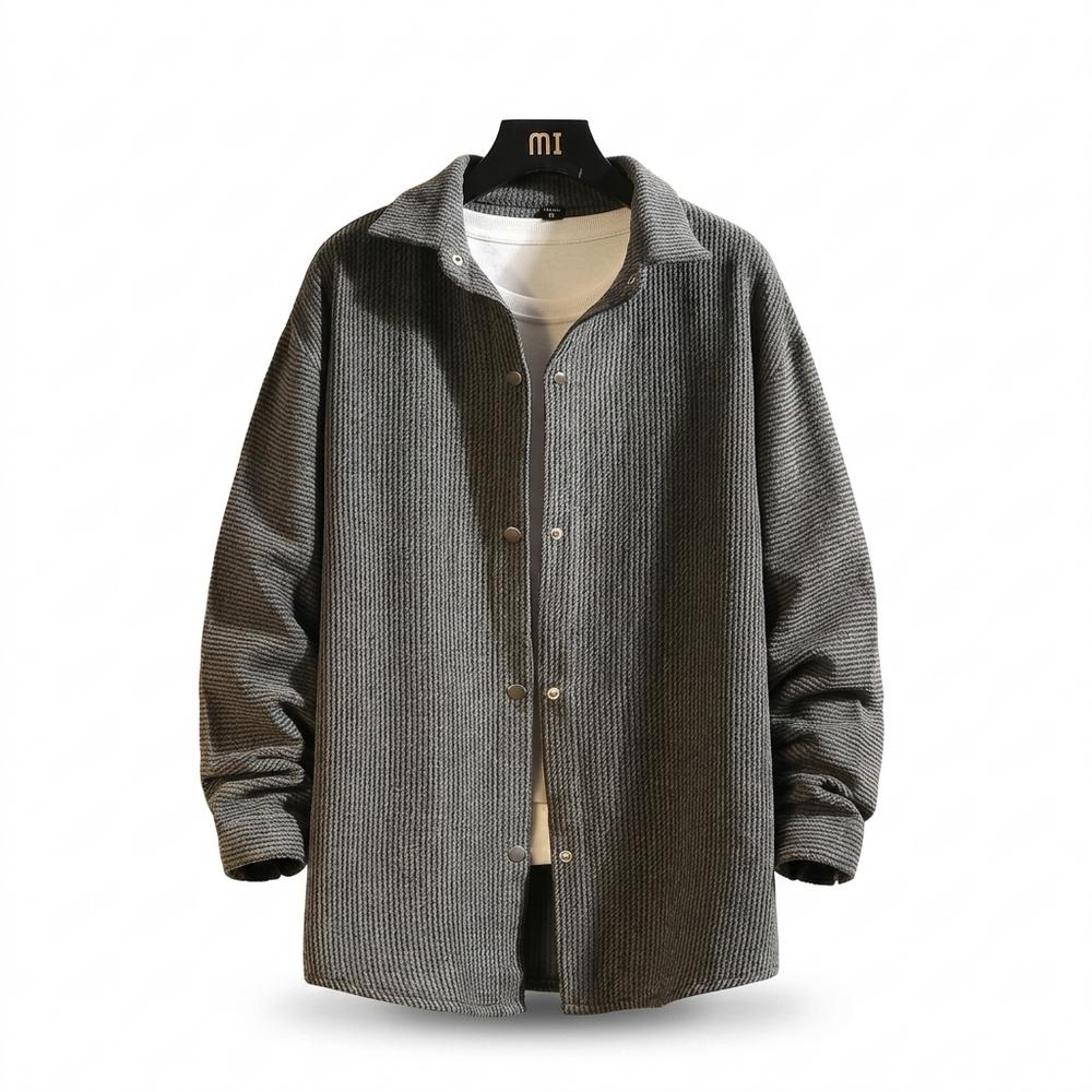 Allsaints Leather - Neram | Textured Snap-Button Shirt Men