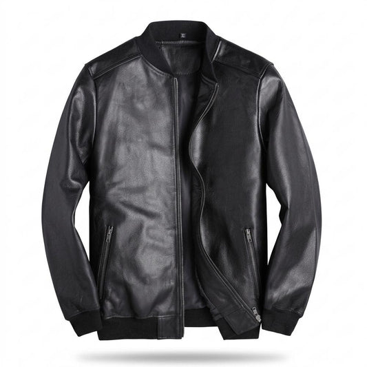 Allsaints Leather - Kedar | Zip-Up Grained Leather Jacket Men