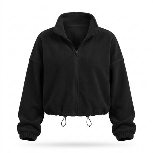 Allsaints Leather - Rivel | Fleece Zip-Up Jacket Women