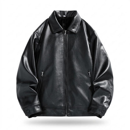 Allsaints Leather - Kesan | Sherpa-Lined Zip-Up Leather Jacket Men