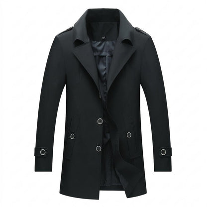 Allsaints Leather - Sozed | Single-Breasted Lined Coat Men