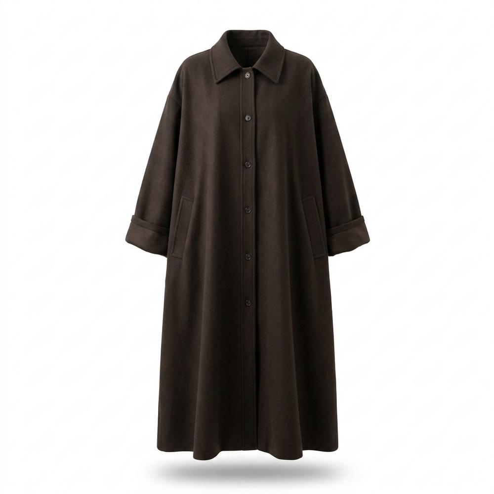 Allsaints Leather - Romir | Oversized Single-Breasted Coat Women