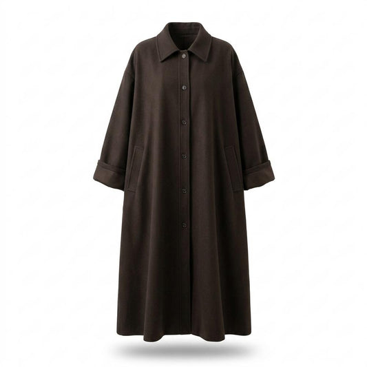 Allsaints Leather - Romir | Oversized Single-Breasted Coat Women