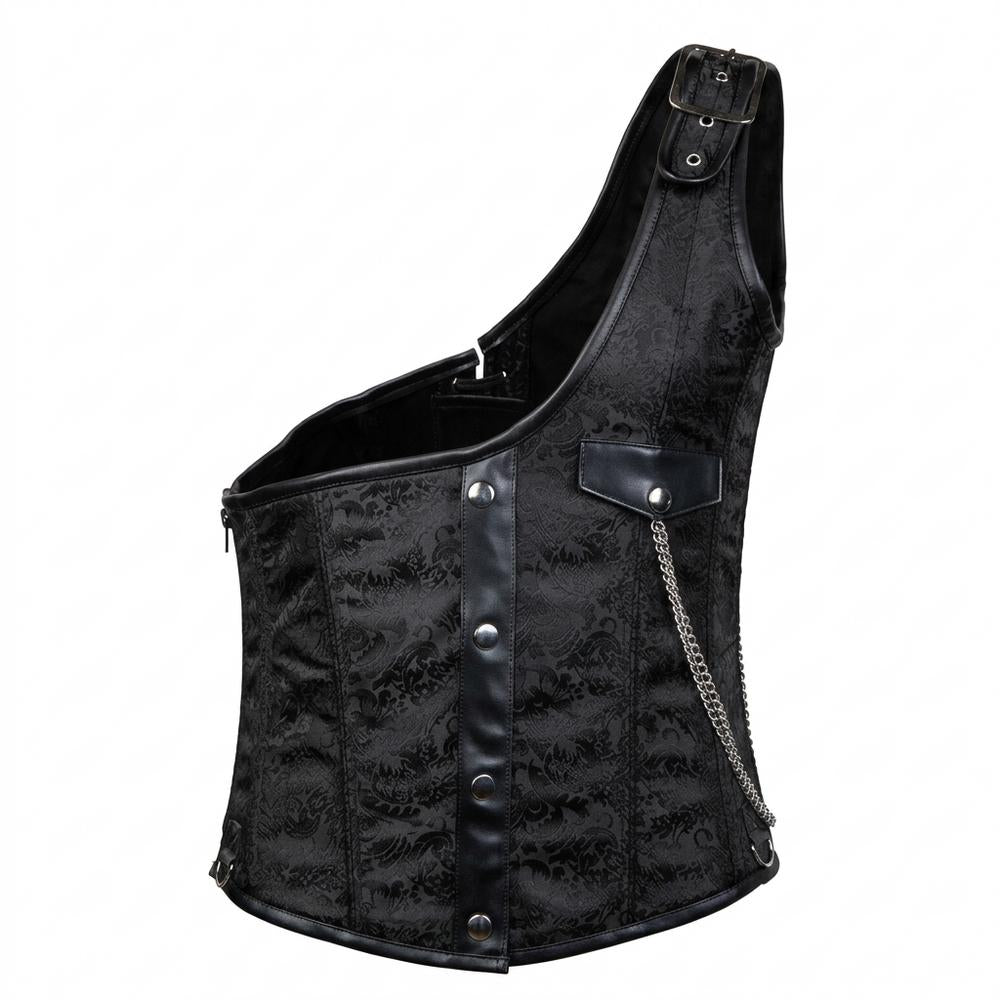 Allsaints Leather - Momas | Asymmetrical Brocade Top Women