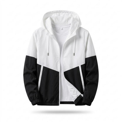 Allsaints Leather - Setur | Hooded Color-Block Jacket Unisex