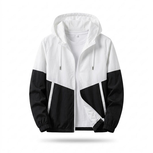 Allsaints Leather - Setur | Hooded Color-Block Jacket Unisex