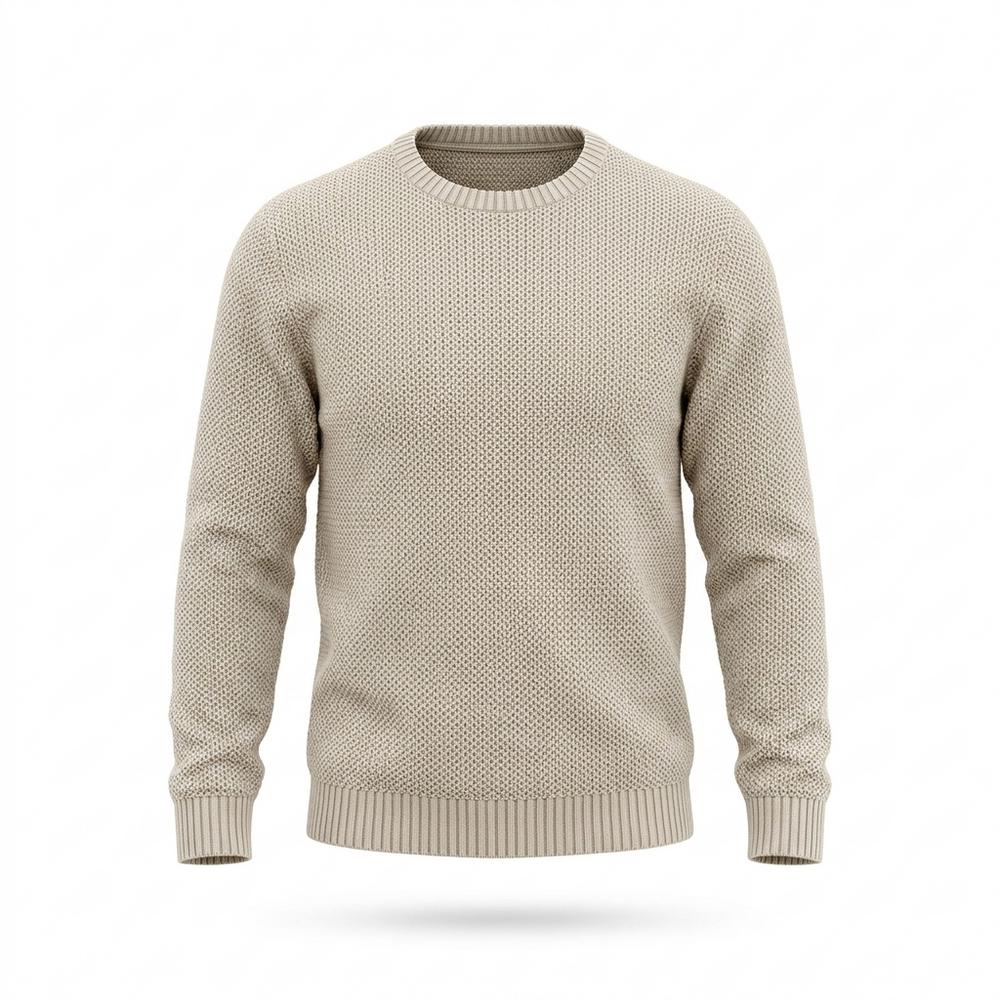 Allsaints Leather - Novan | Textured Knit Crewneck Sweater Men