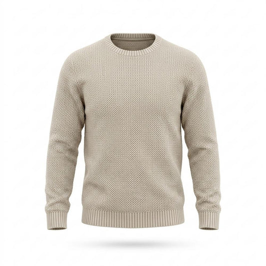 Allsaints Leather - Novan | Textured Knit Crewneck Sweater Men