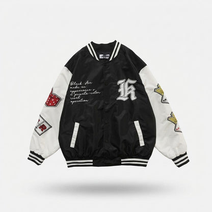 Allsaints Leather - Yoduv | Embroidered Two-Tone Jacket Unisex