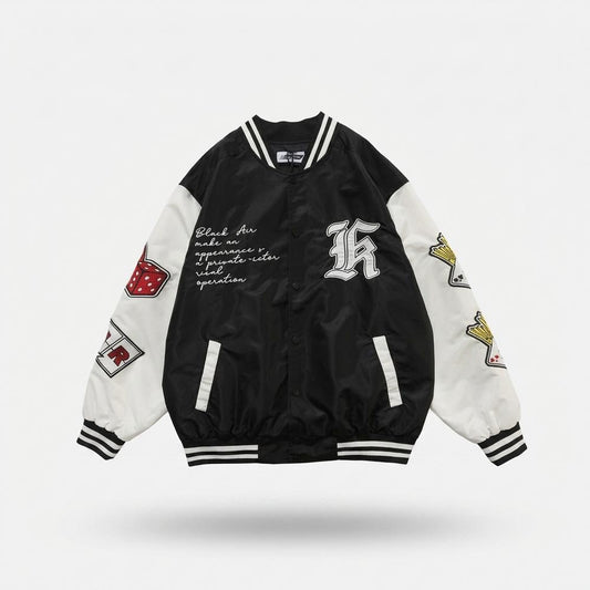 Allsaints Leather - Yoduv | Embroidered Two-Tone Jacket Unisex