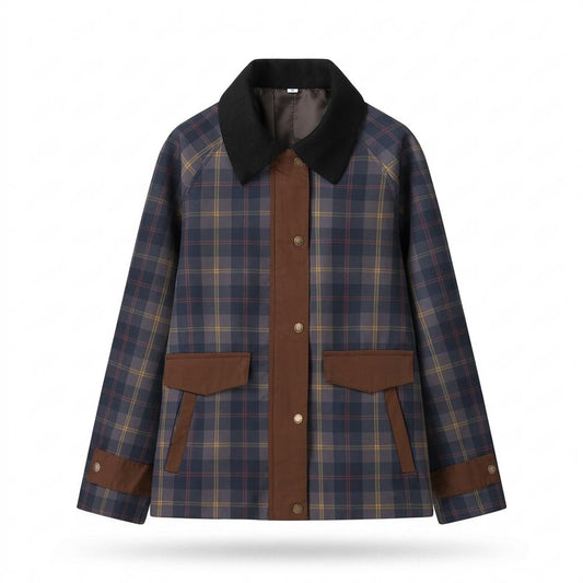 Allsaints Leather - Rovel | Plaid Button-Up Jacket Unisex