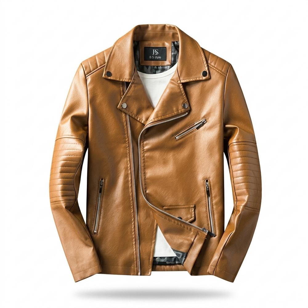 Allsaints Leather - Ramin | Asymmetrical Quilted Leather Jacket Men