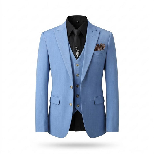 Allsaints Leather - Lymar | Three-Piece Slim Fit Suit Men
