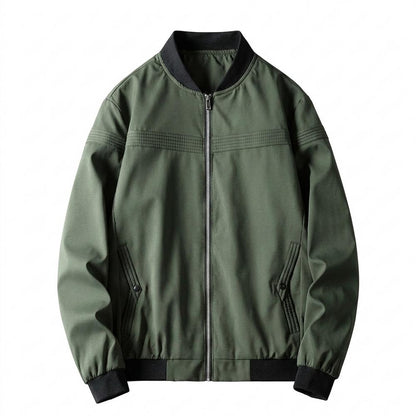 Allsaints Leather - Saran | Zip-Up Rib-Knit Jacket Men