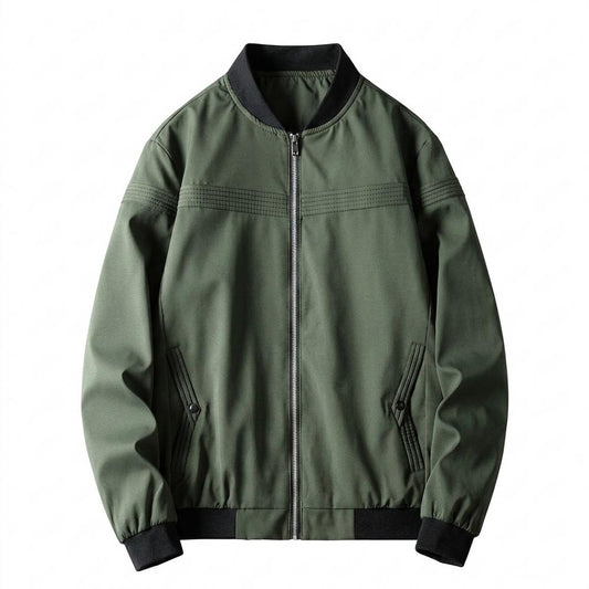 Allsaints Leather - Saran | Zip-Up Rib-Knit Jacket Men