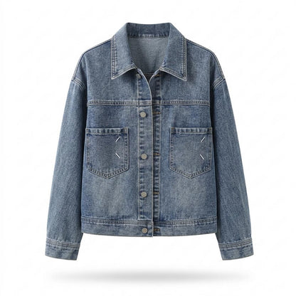 Allsaints Leather - Taser | Buttoned Relaxed Fit Denim Jacket Women