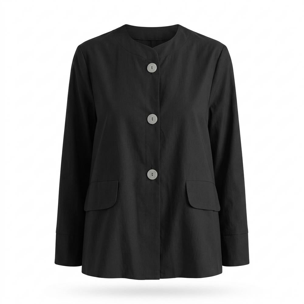 Allsaints Leather - Losil | Collarless Button-Front Jacket Women
