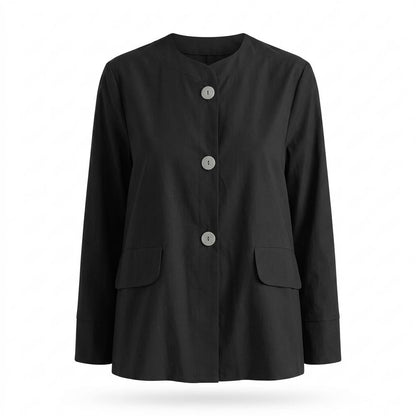 Allsaints Leather - Losil | Collarless Button-Front Jacket Women