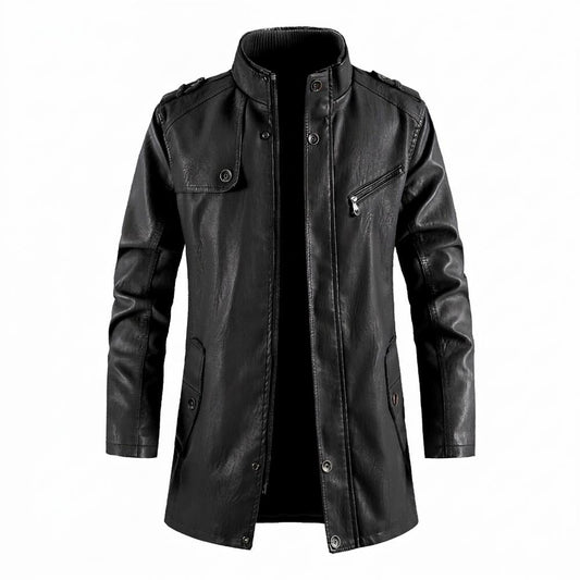 Allsaints Leather - Yovan | Lined Mid-Length Coat Men