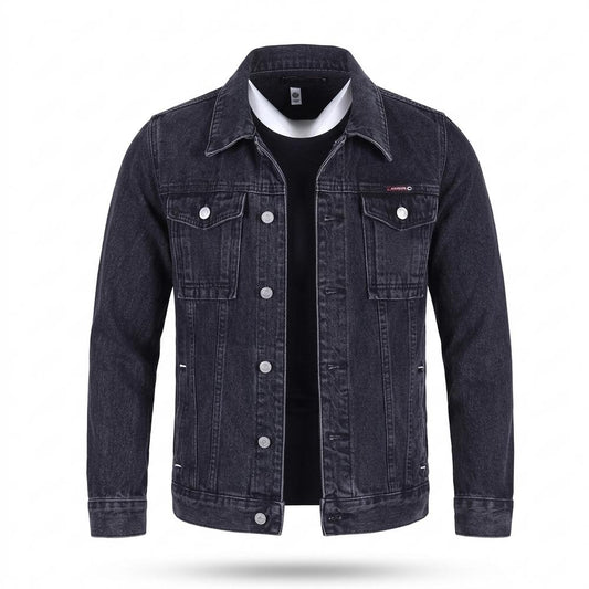 Allsaints Leather - Lorev | Buttoned Washed Denim Jacket Men
