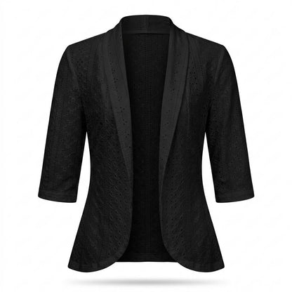 Allsaints Leather - Zeram | Eyelet Open-Front Blazer Women