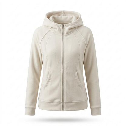 Allsaints Leather - Sasen | Zip-Up Fitted Hoodie Women