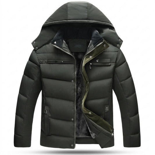 Allsaints Leather - Arran | Quilted Hooded Jacket Men